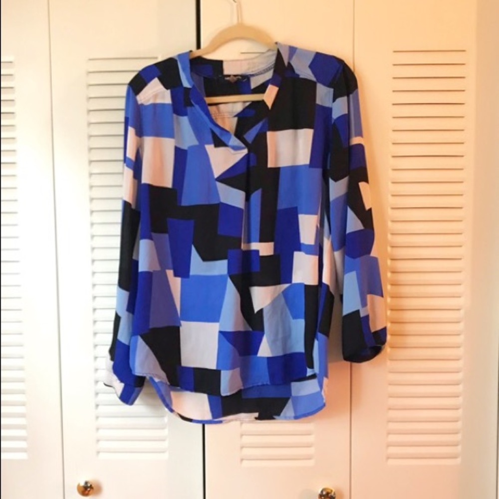 Nine West asymmetrical blouse